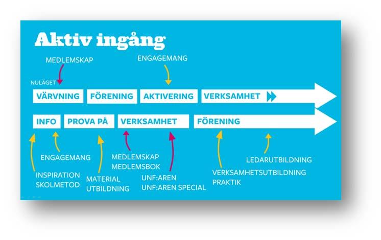 Olika vägar in i organisationen Jämfört med tidigare arbete med rekrytering har vi beredskap för att anpassa detta till olika situationer och olika målgrupper.