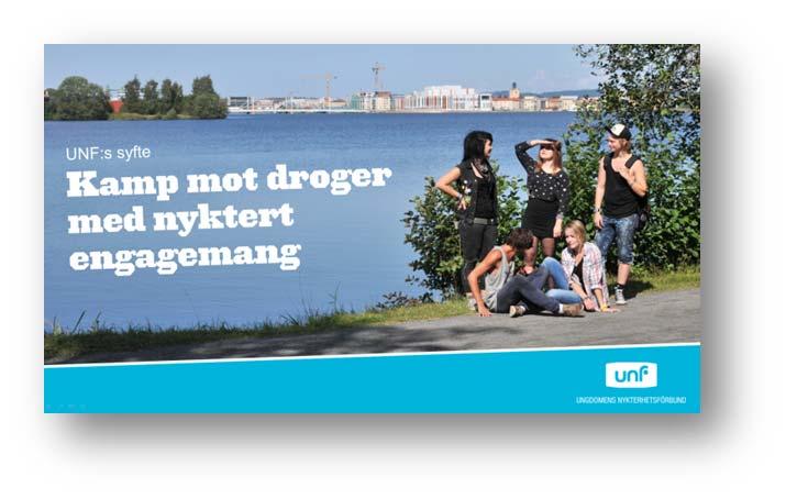 En tydlig grund UNF:s vision är En demokratisk och solidarisk värld fri från droger. Visionen är av utopi-typen vilket gör att den är svår att uppnå men den är samtidigt tydlig med vårt strävande.