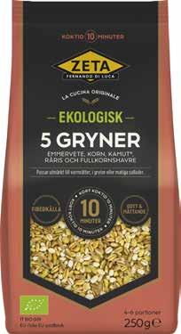 på ekologiska varor.