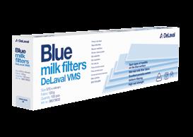 90577730 DeLaval silfilter 80g 320x60 mm 200-pack 291,- Art nr. 90577731 DeLaval silfilter 80g 620x60 mm 200-pack 552,- Blå filter VMS 120 g Säkerställ mjölkkvaliteten VMS-filter har sydda kanter.