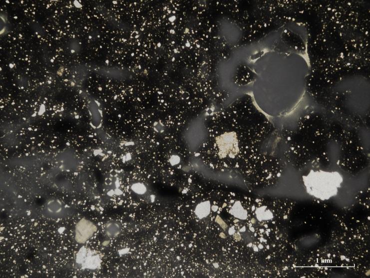 Mikroskopering TS2 Lera Grovlek F Sortering S Silt ++ Finsand - Sand -- Kalkhalt Glimmer * Järnoxid + Acc.