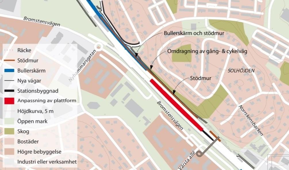 aktuell detaljplan för sträckan Spånga till Sundbyberg samt detaljplan för sträckan Sundbyberg till Spånga (Dnr 2013-20059).