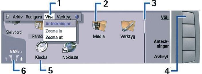 Tryck på Ctrl+My own för att välja det program som du vill att knappen ska öppna. Observera att du även kan öppna programmen från skrivbordet. 2 Teckenknapp (Chr).
