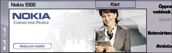 6. Webb Webb är en HTML/XHTML-webbläsare som gör att du kan ansluta till Internet via GPRS eller EDGE. Webbläsaren stöder olika plugin-program, t.ex. Flash 5 och ljudtilläggsprogram.