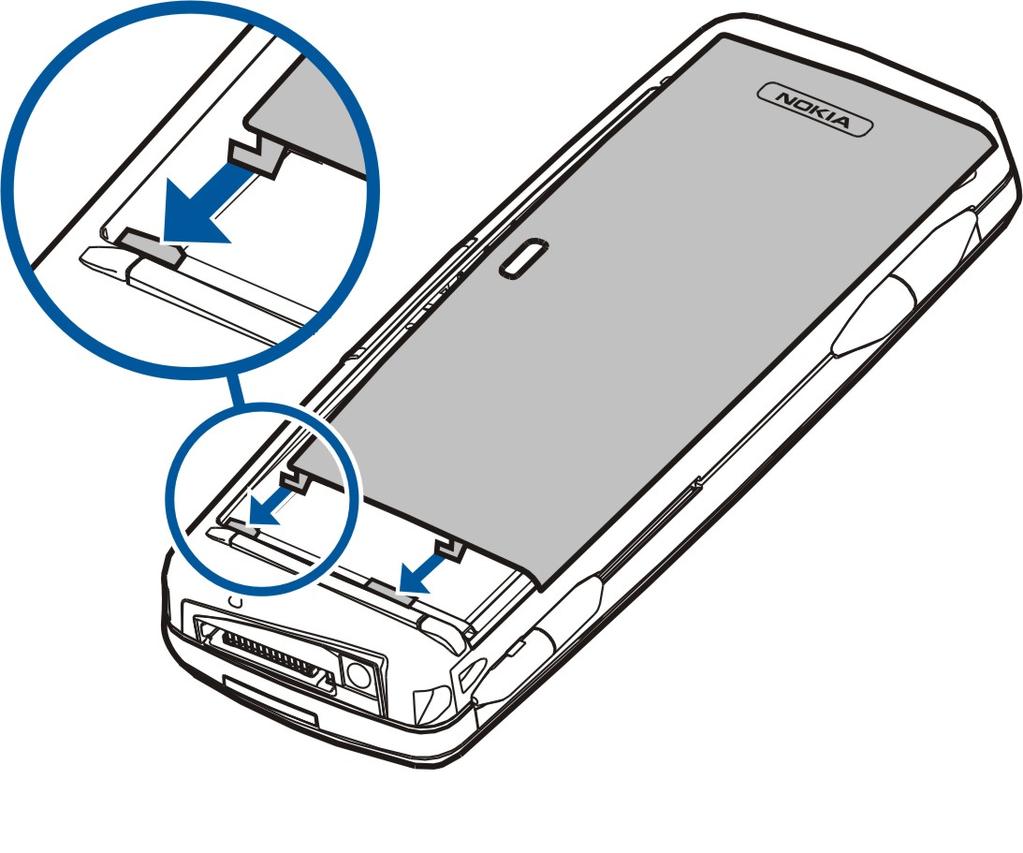 K o m m a i g å n g Tips: Om enheten inte startar när du har satt i batteriet trycker du på strömbrytaren. Ladda batteriet 1. Anslut laddaren till ett vägguttag. 2.