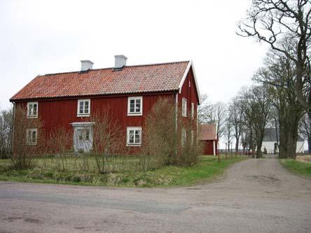 Utsnitt ur häradsekonomisk karta 1868-1877, Orlunda Kyrkomiljön Kyrkomiljön ligger ca 4 km söder om Vadstena och