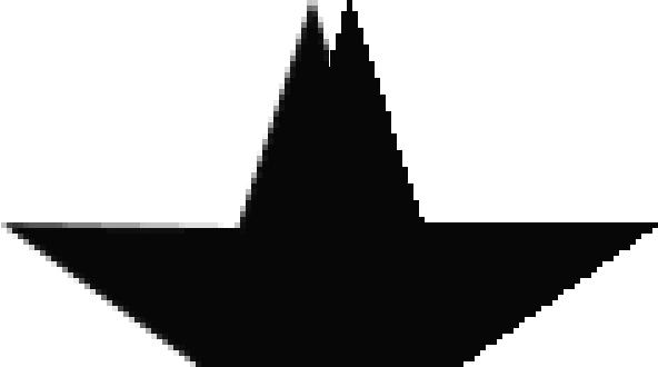 2.4 Kantutjämning Kantutjämning (eng. antialiasing) är en teknik som används för att få kanterna på utritade primitiver att inte vara lika skarpa eller tydliga (Se fig. 4). Fig 4.