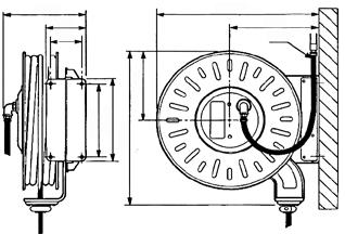 555 mm 598 mm 266 mm 220 mm Ø 10 130 mm Media Slanglängd Slangdimension Max arbetstryck Inloppsgänga Utloppsgänga meter mm-tum MPa-bar Olja/Luft/Diesel 20 12,5-1/2 7,5-75 25436 G1/2 (utv&inv60 ) G1/2