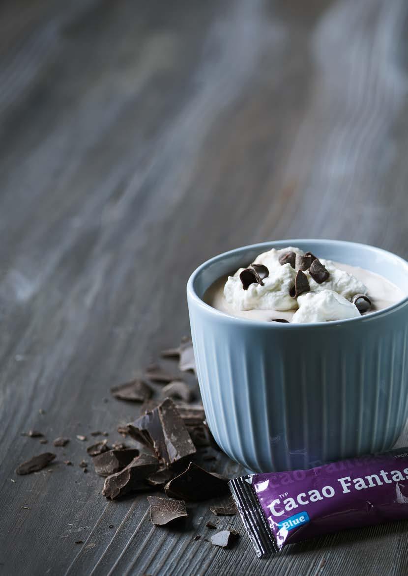 CHOKLADDRYCK SMAK OCH SÖTMA Njutning som ger dig ny energi En kopp med varm choklad är en läcker njutning under långa, ansträngande dagar den härliga söta