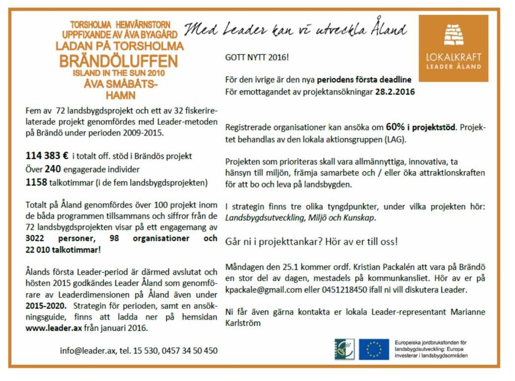 med Leadermetoden. Den 24.11 23.12.