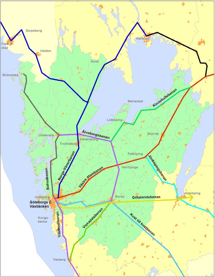 d) Förslag till åtgärder i tågtrafikens infrastruktur för åren 2016,, och Inom ramen för målbildsarbetet har trafikverket genomfört ett antal olika kapacitetsstudier av järnvägsnätet.