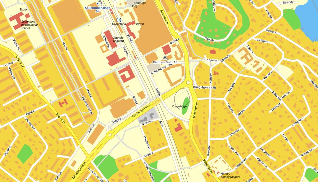 Circle K Figur B.7. Området för stadsutveckling vid Mässområdet, Sollentuna.