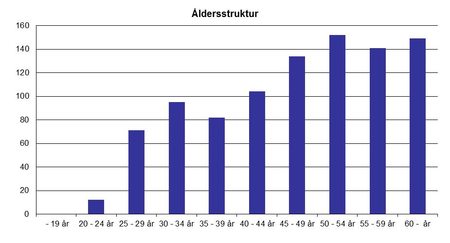Medarbetarna i Framtidenkoncernen Framtidenkoncernen hade vid årsskiftet 940 tillsvidareanställda medarbetare. 44 procent (43) av medarbetarna är kvinnor.