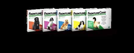 LÄTT ATT ANVÄND 1 ENKEL DOSERING Välj en förpackning som stämmer överens med din hunds vikt. För katter och illrar finns bara en styrka. Frontline ska appliceras i djurets nacke.
