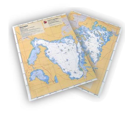 Sjökortet i nytt format Det har funnits önskemål om ett mer hanterbart sjökort över Storsjön.