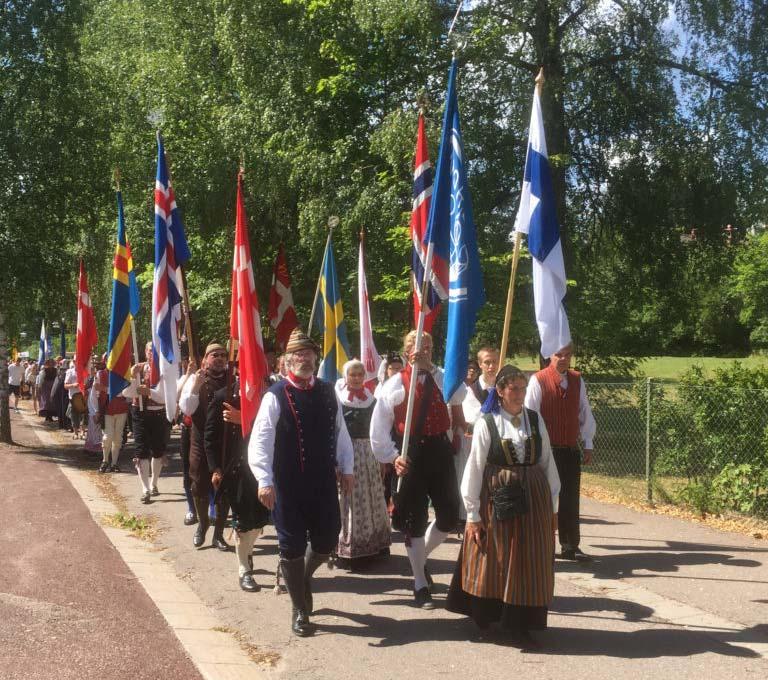Sid 10 Nordlek Falun 2018 Kalle och jag besökte Falun i somras för att i liten skala delta i Nordlek. Vi såg många dansuppvisningar på gator och torg.
