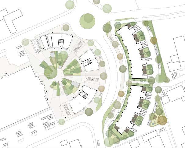 PLANFÖRSLAG Struktur och huvuddisposition Planområdets utformning baseras på ett förslag som togs fram under processen med att ta fram en utvecklingsplan för Bjärred och Borgeby (fördjupad