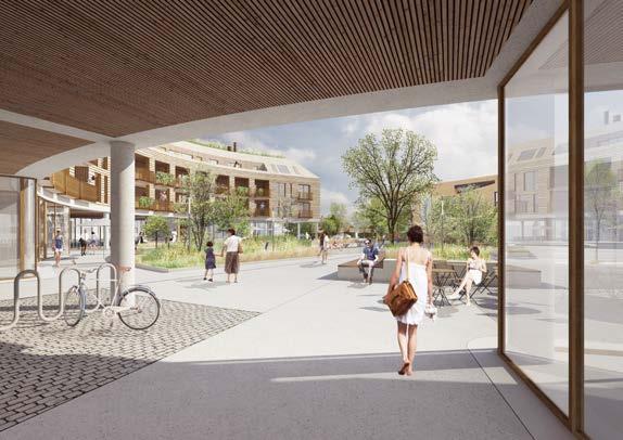 Illustration I planarbetet har utredningen Analys av vind- och solförhållanden för Bjärred centrum (2015-05-21) tagits fram.