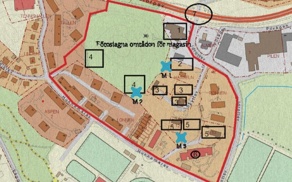 4 Principlösning till dagvattenhantering inom planområdet Dagvatten som inte fördröjs och renas kan medföra förorening samt påverka flödet i recipienten eller i mottagande ledningsnät negativt då det