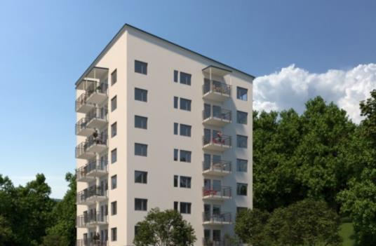 Förtätningsprojekt Vid sidan av värdeskapande investeringar och socialt hållbar förvaltning bedrivs förtätningsprojekt på befintlig mark för ökad uthyrbar yta och attraktivare områden.
