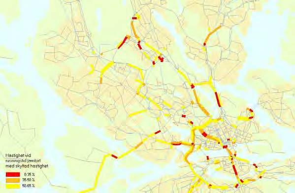 Tågets betydelse längs Mälarbanan Tågets konkurrenskraft mot bilen är som bäst där det är trängsel på bilvägarna eller på längre sträckor.