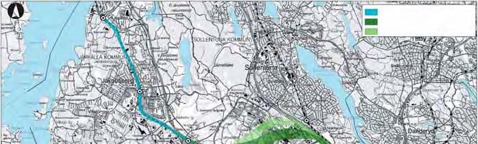 Alternativ Två korridorer har utretts i förstudien: Befintlig korridor och Kista korridor, se karta.
