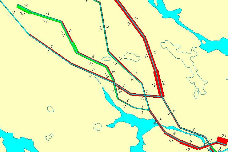 kalibrerat, avvikelse från uppmätt i %, S
