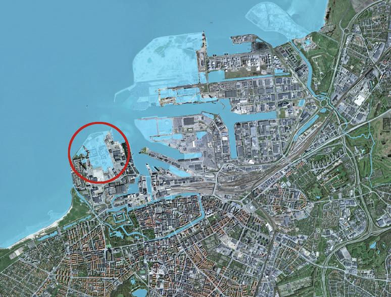 I Västra hamnen i Malmö har man omvandlat vattenområden till land och byggt bostäder där. Området hade 2010 över 4 000 invånare. 1980 bodde ingen där.