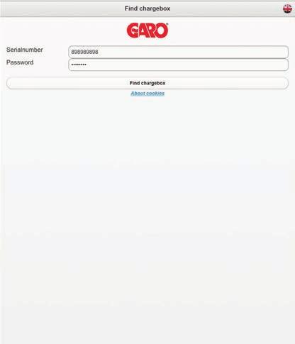 GLB WIFI Master / Anslut laddaren till lokalt nätverk via Wi-Fi endast GLB WIFI Master Skriv in