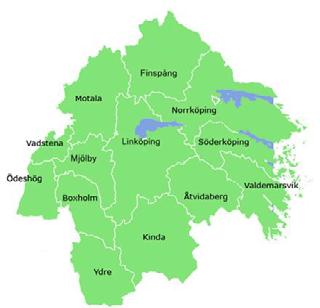 Vilka aktörer finns i Östergötland? Vad produceras här?