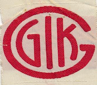 GGIK-märke helt klart visar hur märket vars initialer syddes