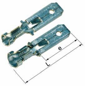 ² Flattift med nabb 0,5-6 ² e L Flattift 0,5-1,0 B1007HN 16,0 28 6,3x0,8 8 100 1,5-2,5 B2507HN 16,0 28 6,3x0,8 8 100 4-6 B4607HN 16,0 28 6,3x0,8 9 100 = avioleringlängd Kopplingblock, e id 5:11.