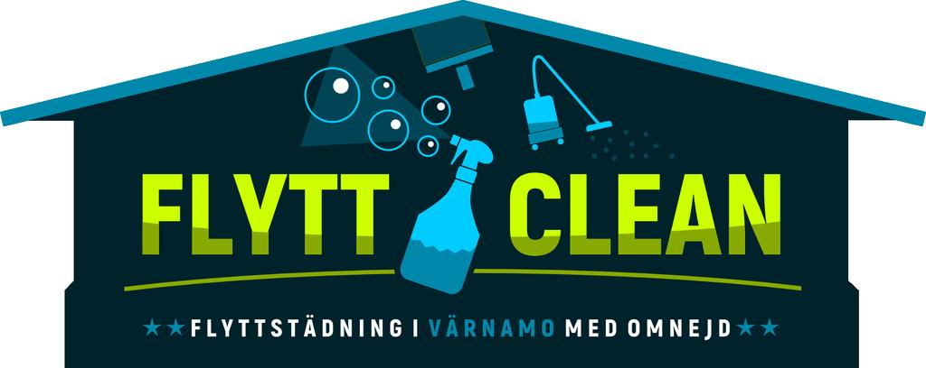 Flyttclean Flyttstädning i Värnamo med omnejd Grundat år 2016 och drivs av Jonathan Petersson - Enskild firma, Blomstervägen 14, 331 42 Värnamo Webb: www.flyttclean.se E-post: info@flyttclean.se Org.