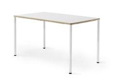 bord. yack. Design: om Stepp Beskrivning Yack är ett bord med bordsskiva i vit laminat belagt på plywood med klarlackade kanter.