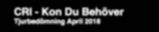 CRI Kon Du Behöver Tjurbedömning April 2018 Bästa sättet att förutse framtiden.