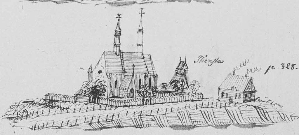 2. Övergripande nulägesbeskrivning och historik Kyrkomiljön Tensta omtalas första gången 1292 då Röd Keldorsson (Färla) tillkännagav att han kommit överens med Israel Petersson (Finstaätten) som ägde