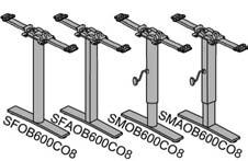 ( * ) = ange vilken sida L (vänster), R (höger) ( # ) = ange benalternativ ( ) = ange benfärg S (silver), W (vit), B (svart), CH (krom) Faner: Ek Bok Björk Vitpigm.