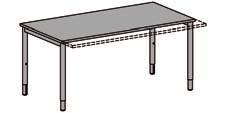 nano bord bord sitt/sitt Borden har bengavlar i silver, vitt eller svart. Standard: Bengavel SF, fast höjd 740 mm.
