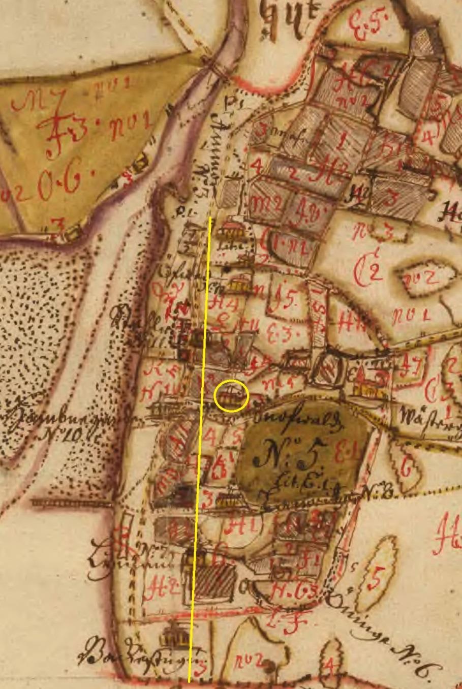 daterat till 1681 vilket inte ger någon hjälp vid datering då övriga fynd även här är senmedeltida.