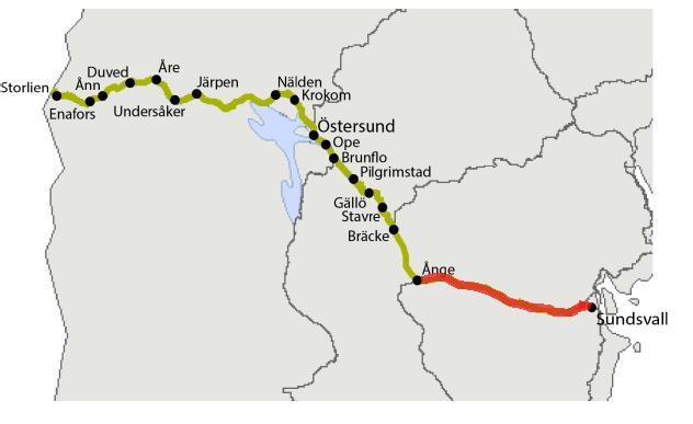 Sundsvall-Ånge, kapacitets- och hastighetshöjande åtgärder - inkl säkerhetshöjande åtg, jm187 Infoga diagram, figur eller bild här 1.