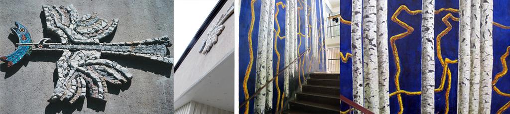 Verk 5032: Muralmålning av Pontus Ljungberg * Invigd 2000 på Vilans skola.