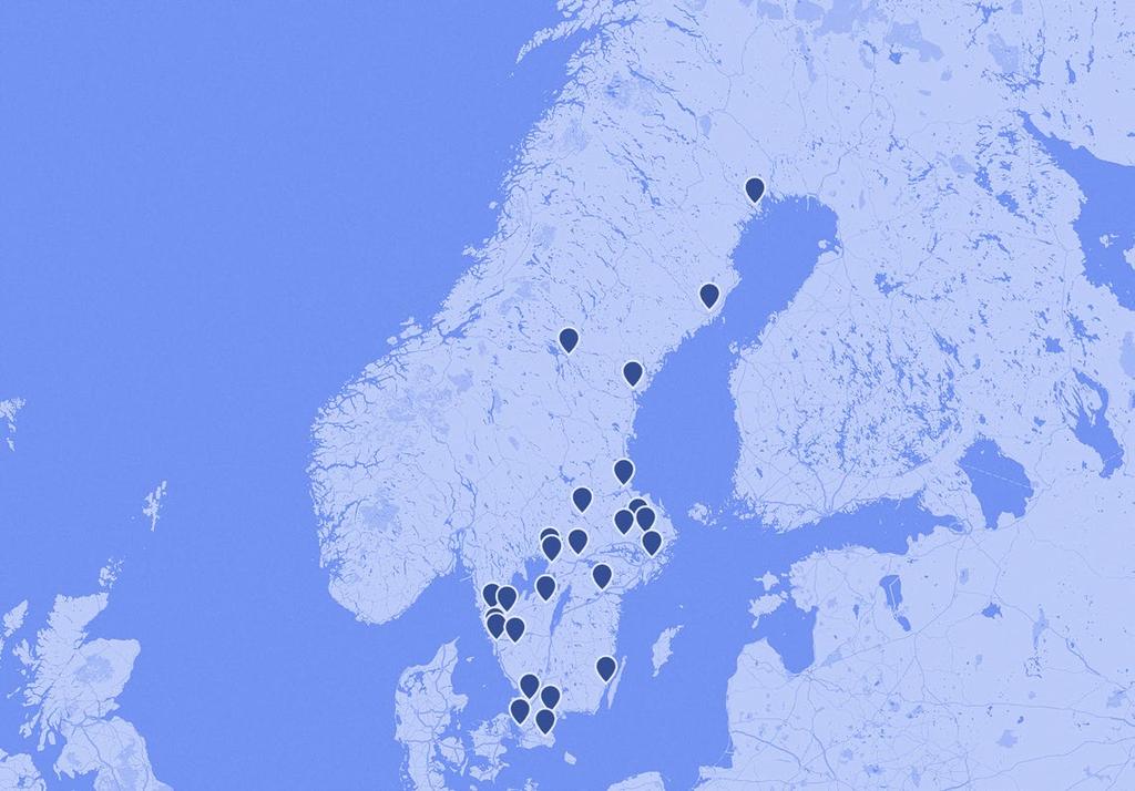 Våra många återförsäljare finner du i stort sett över hela Sverige. Från Luleå i norr och ända ner till de sydligaste delarna av landet.