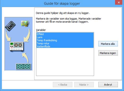 5.5 Logger Configurator Logger Configurator hanterar konfigurering för lagring av mätvärden.