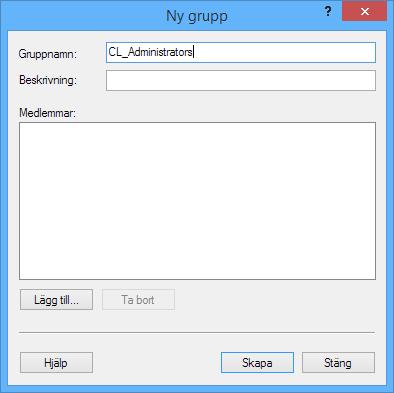 3.3 Tillägnade användargrupper i CombiLab Vid en eventuell behörighetskonflikt, då en användare ska ha en annan behörighet i CombiLab än vad som är givet av Windows, kan specialgrupper konfigureras