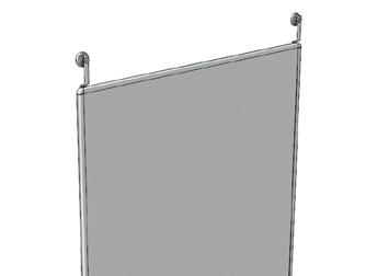 Bord, Stolar, Skåp, Skärmväggar och övriga tillbehör Bokstöd Panel Panel av 16 mm spånskiva 19801 Vit