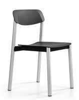 sits och rygg av formpressad ask, ek, valnöt eller betsad ask med vit, grå eller svart sarg. Stapelbar inkl. stapelskydd. Kopplingsbar.