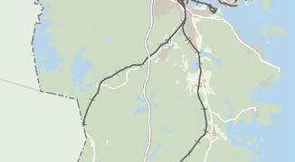 pendlarparkering Järnväg Väg Väg - Utredningsalternativ Viksjön AXMARBY 10. Bergslagsbanan Bergslagsbanan har stor betydelse för godstransporter och för utvecklingen i Gävle hamn.