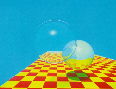 Exempel: Klassisk ray tracing (strålföljning) En lösning: Välj strålar som anländer direkt från ljuskällan och via perfekt spegelriktning!