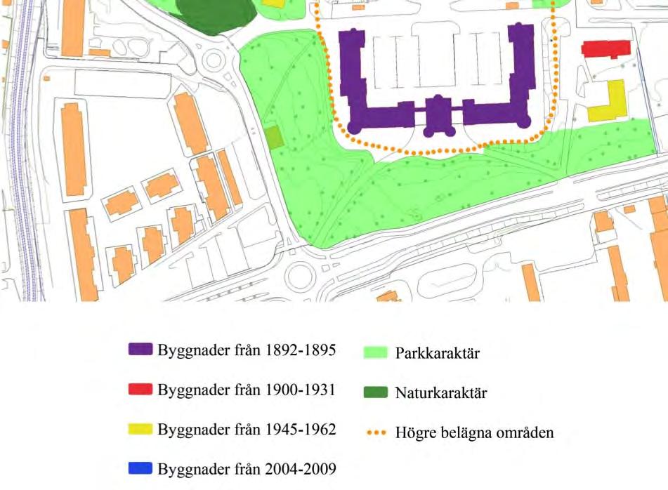 Då den nyare bebyggelsen under 1900- talet har anpassat sin utformning efter Kvibergs kaserner är det också viktigt att ny bebyggelse visar samma respekt.
