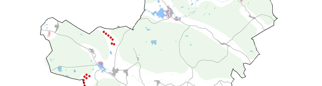 Planstruktur Temaktara 11. Planstruktur (se bilaga A) visar nuvarande bebyggelsestruktur och var det finns planer på nyexploatering eller nya skydd i kommunen.